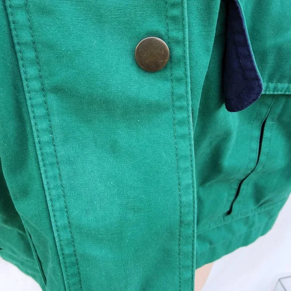 Vintage London Fog Utility Jacket/ Coat Navy Green Yellow Limited Edition Size L - Picture 6 of 10